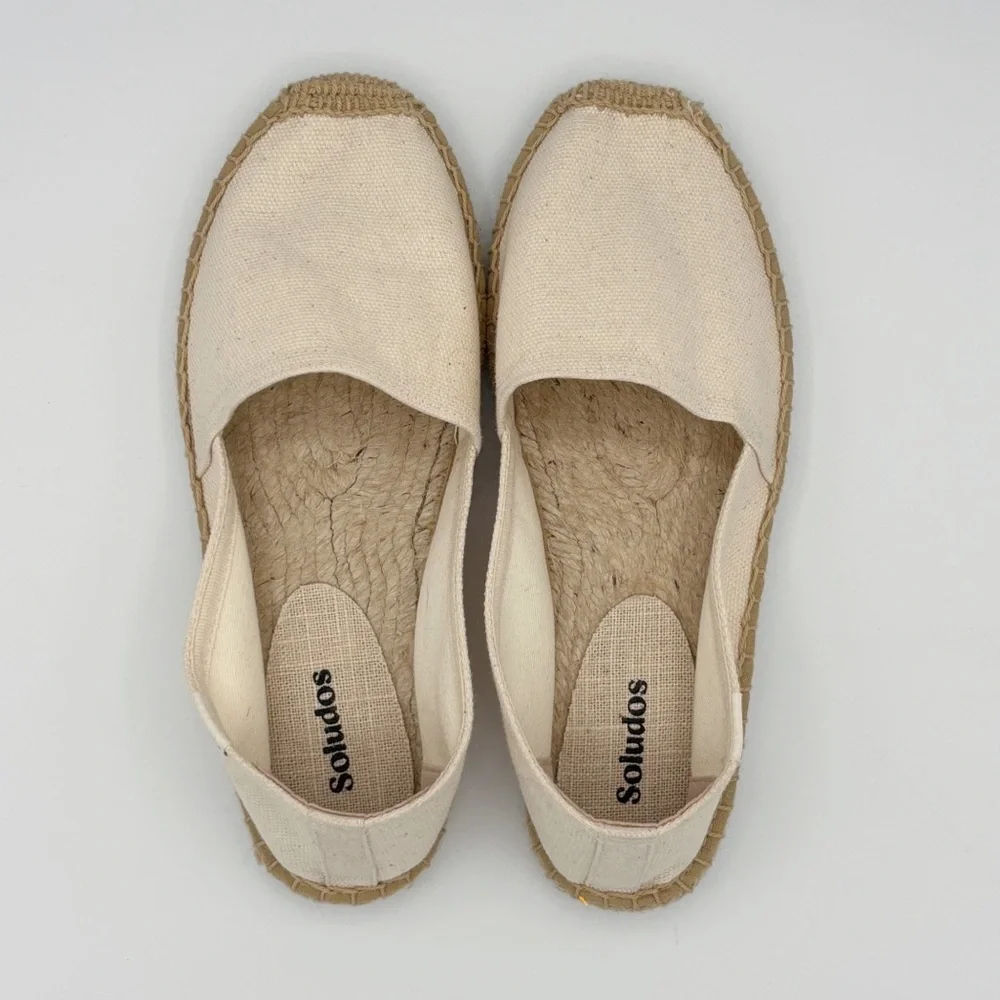 Soludos Beige Natural The Dali Original Espadrille Sz 6 6.5
